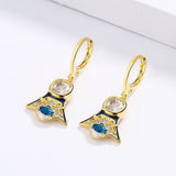 Geometric Zircon Earrings